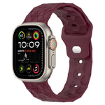 Dây đồng hồ silicone họa tiết bóng đá, dành cho Apple Watch Ultra 2 49mm, dành cho Apple Watch 9 45mm, dành cho Apple Watch 9 41mm, dành cho Apple Watch Ultra 49mm