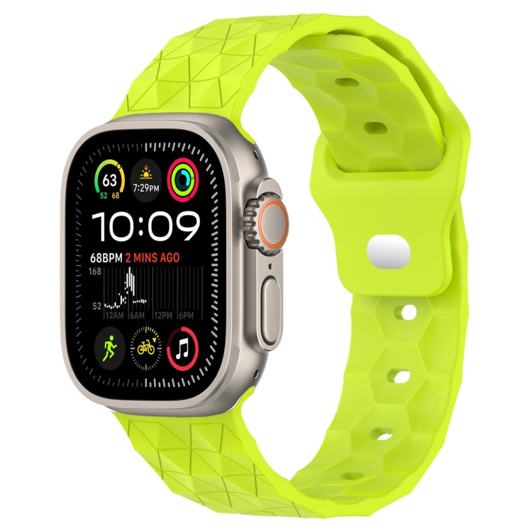 Dây đồng hồ silicone họa tiết bóng đá, dành cho Apple Watch Ultra 2 49mm, dành cho Apple Watch 9 45mm, dành cho Apple Watch 9 41mm, dành cho Apple Watch Ultra 49mm