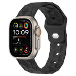 Dây đồng hồ silicone họa tiết bóng đá, dành cho Apple Watch Ultra 2 49mm, dành cho Apple Watch 9 45mm, dành cho Apple Watch 9 41mm, dành cho Apple Watch Ultra 49mm