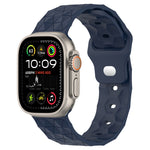 Dây đồng hồ silicone họa tiết bóng đá, dành cho Apple Watch Ultra 2 49mm, dành cho Apple Watch 9 45mm, dành cho Apple Watch 9 41mm, dành cho Apple Watch Ultra 49mm