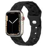 Dây đồng hồ silicone họa tiết bóng đá, dành cho Apple Watch Ultra 2 49mm, dành cho Apple Watch 9 45mm, dành cho Apple Watch 9 41mm, dành cho Apple Watch Ultra 49mm