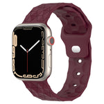 Dây đồng hồ silicone họa tiết bóng đá, dành cho Apple Watch Ultra 2 49mm, dành cho Apple Watch 9 45mm, dành cho Apple Watch 9 41mm, dành cho Apple Watch Ultra 49mm