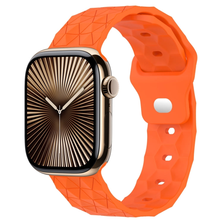 Football Texture Silicone Watch Band, For Apple Watch Series 10 46mm, For Apple Watch Series 10 42mm, For Apple Watch SE 2023 44mm, For Apple Watch SE 2023 40mm