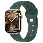 Football Texture Silicone Watch Band, For Apple Watch Series 10 46mm, For Apple Watch Series 10 42mm, For Apple Watch SE 2023 44mm, For Apple Watch SE 2023 40mm