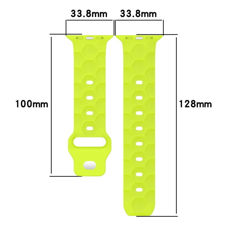 Dây đồng hồ silicone họa tiết bóng đá, dành cho Apple Watch 6 40mm, dành cho Apple Watch 6 44mm, dành cho Apple Watch 5 44mm, dành cho Apple Watch 5 40mm