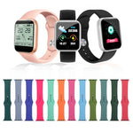 Dây đồng hồ thay thế silicone, Đoạn ngắn (Nữ), Dành cho Apple Watch Series 8&7 41mm / SE 2&6&SE&5&4 40mm / 3&2&1 38mm