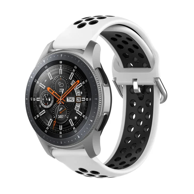 Dây đeo silicone thể thao hai tông màu thay thế đa năng, dành cho Samsung Galaxy Watch 46mm / Gear S3, dành cho Huawei Watch GT2 / Honor Magic Watch 2 46mm