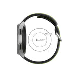 Dây đeo silicone thể thao hai tông màu thay thế đa năng, dành cho Samsung Galaxy Watch 46mm / Gear S3, dành cho Huawei Watch GT2 / Honor Magic Watch 2 46mm