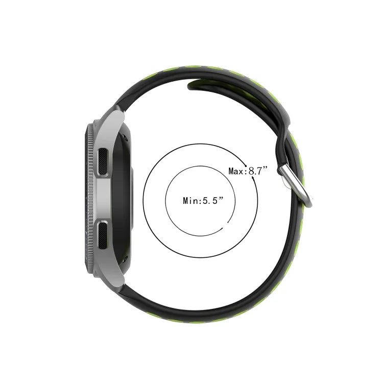 Dây đeo silicone thể thao hai tông màu thay thế đa năng, dành cho Samsung Galaxy Watch 46mm / Gear S3, dành cho Huawei Watch GT2 / Honor Magic Watch 2 46mm
