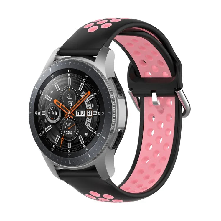 Dây đeo silicone thể thao hai tông màu thay thế đa năng, dành cho Samsung Galaxy Watch 46mm / Gear S3, dành cho Huawei Watch GT2 / Honor Magic Watch 2 46mm