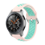 Dây đeo silicone thể thao hai tông màu thay thế đa năng, dành cho Samsung Galaxy Watch 46mm / Gear S3, dành cho Huawei Watch GT2 / Honor Magic Watch 2 46mm