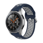 Dây đeo silicone thể thao hai tông màu thay thế đa năng, dành cho Samsung Galaxy Watch 46mm / Gear S3, dành cho Huawei Watch GT2 / Honor Magic Watch 2 46mm