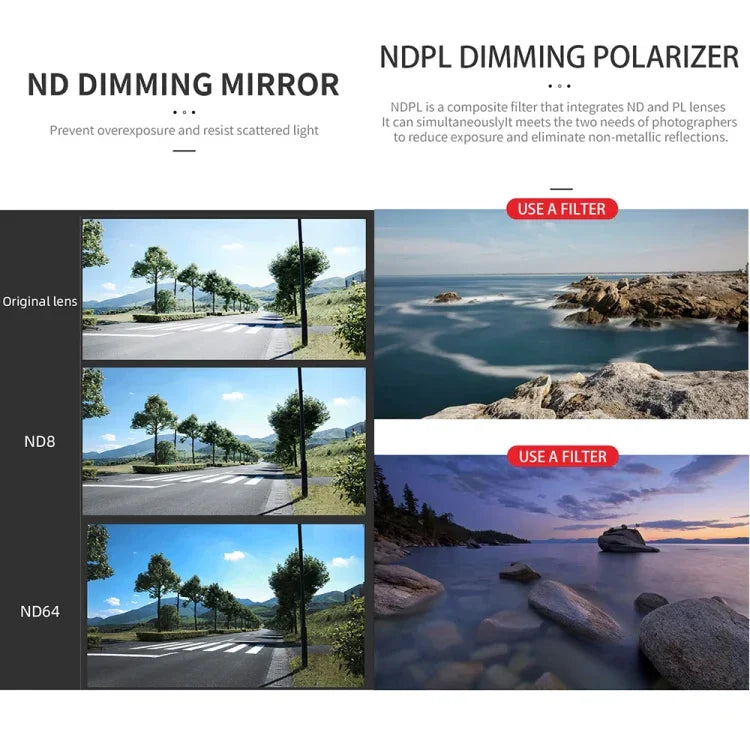 Bộ lọc ống kính JSR GB 8 trong 1 CPL ND8 ND16 ND32 ND64 STAR ND1000 NIGHT, 8 trong 1 cho DJI Mavic 3 Pro