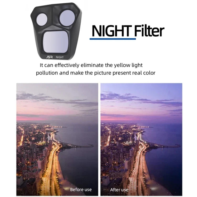 Bộ lọc ống kính JSR GB 8 trong 1 CPL ND8 ND16 ND32 ND64 STAR ND1000 NIGHT, 8 trong 1 cho DJI Mavic 3 Pro