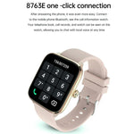 Đồng hồ thông minh T20 màn hình 1.96 inch chống nước IP67 dây silicone, Hỗ trợ gọi Bluetooth chế độ kép / Giám sát nhịp tim