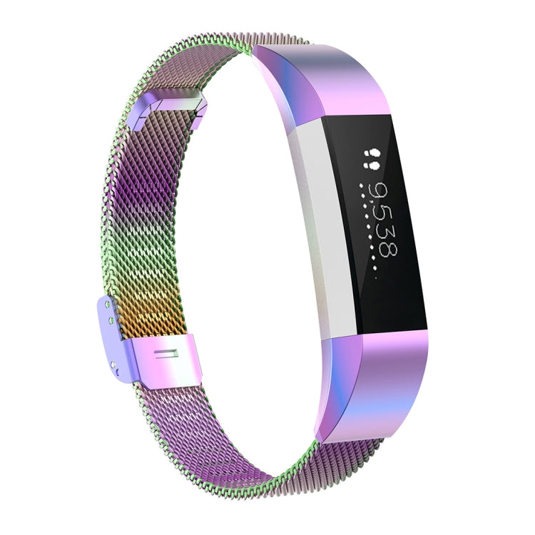 For Fitbit Alta / Alta HR / ACE Watch Button Mesh Metal Replacement Strap Watchband, S, L