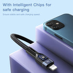 YESIDO CA107 Cáp dữ liệu sạc 1.2m 2.4A USB-C / Type-C sang 8 Pin OD0.6, CA107