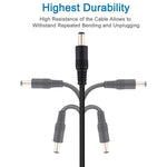 Cáp nối dài nguồn DC 5.5 x 2.1mm cái sang đực, dài 1m, 1.5m, 3m, 5m, 10m