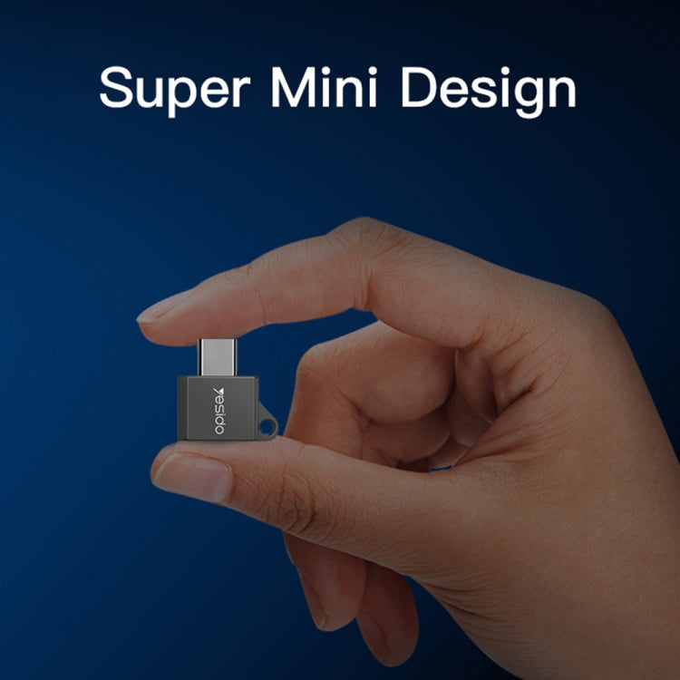 Bộ Chuyển Đổi Mini Yesido GS08 Type-C sang USB 3.0 OTG Kèm Móc Khóa