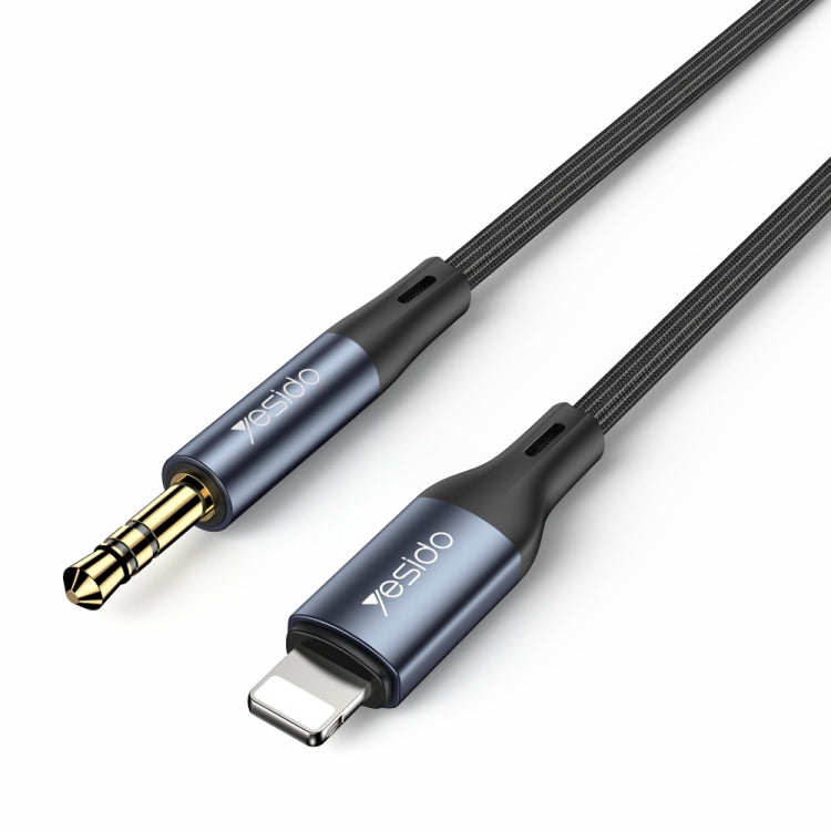 Cáp chuyển đổi âm thanh Yesido YAU35 8 chân sang AUX 3.5mm, YAU35