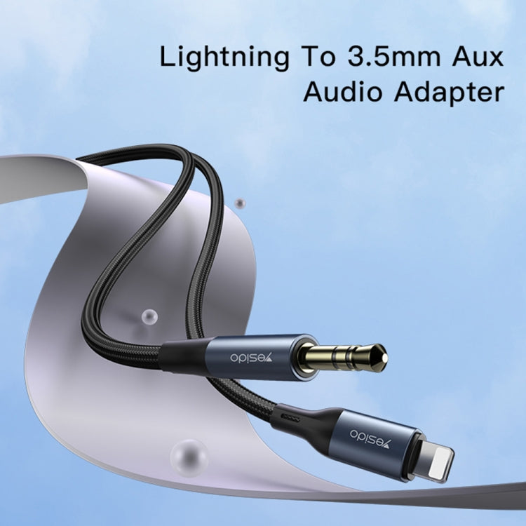 Cáp chuyển đổi âm thanh Yesido YAU35 8 chân sang AUX 3.5mm, YAU35