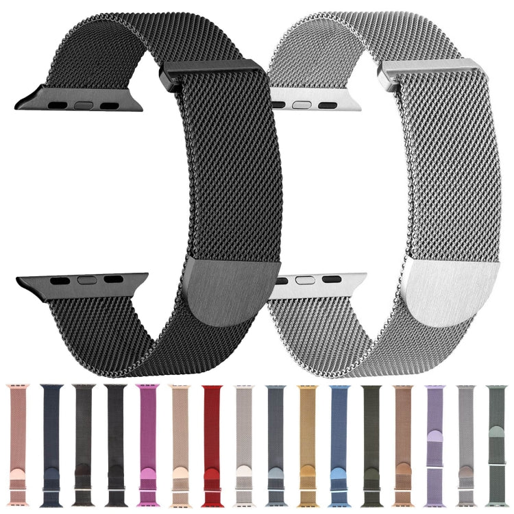 Dây đồng hồ kim loại nam châm Milanese, dành cho Apple Watch SE 2022 40mm, dành cho Apple Watch 9 45mm, dành cho Apple Watch 9 41mm