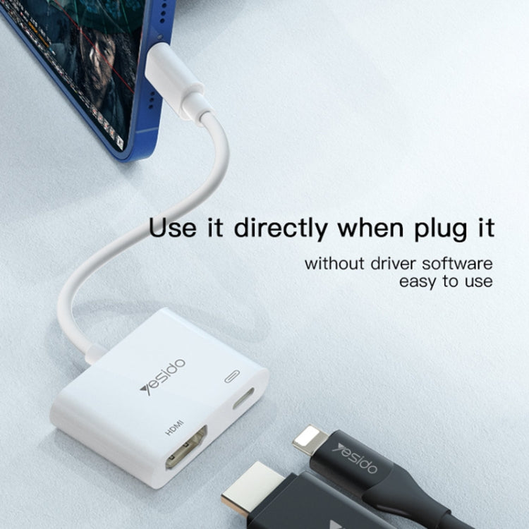 Bộ Chuyển Đổi Âm Thanh Video Yesido HM06 8 Pin sang HDMI, HM06