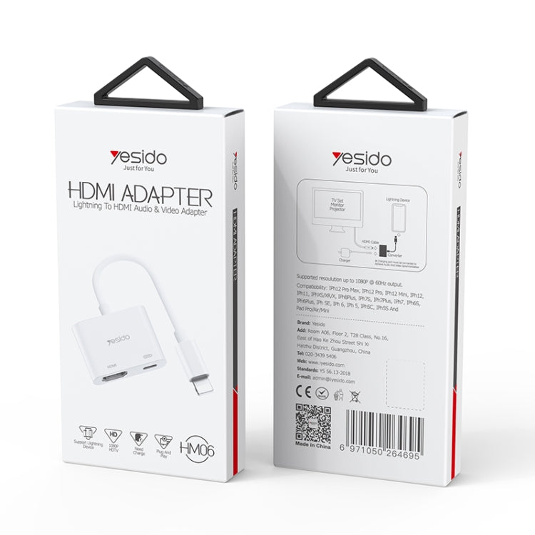 Bộ Chuyển Đổi Âm Thanh Video Yesido HM06 8 Pin sang HDMI, HM06