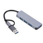 Trạm kết nối đa năng 4 trong 1 USB+USB-C/Type-C sang USB, HUB adapter 2301