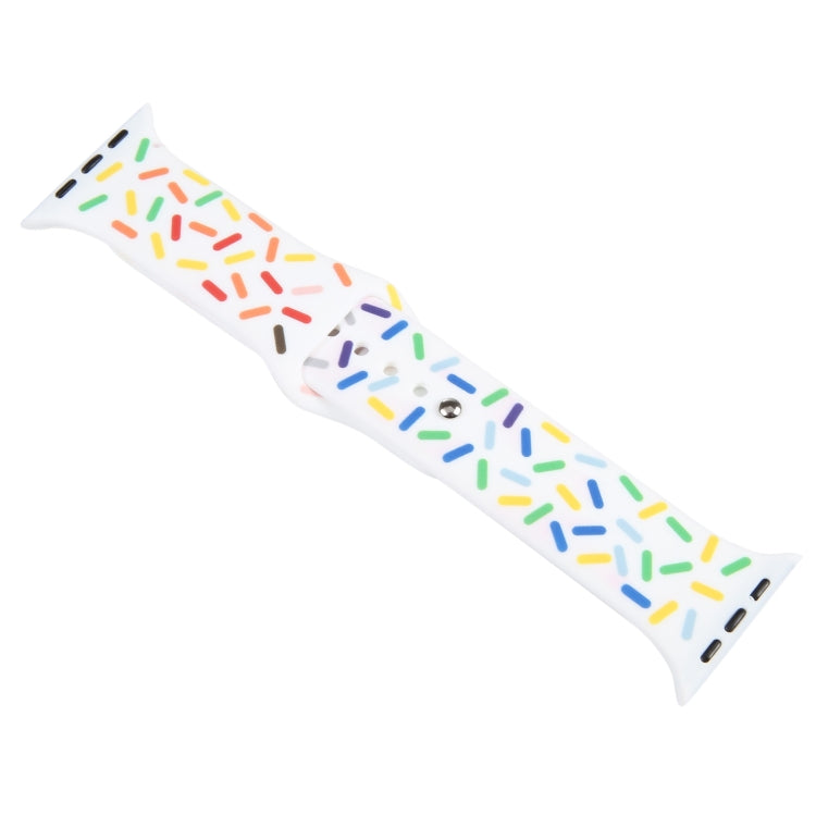 Dây đồng hồ silicone giọt mưa cầu vồng, dành cho Apple Watch SE 2023 44mm, Apple Watch Ultra 49mm, Apple Watch SE 2023 40mm, Apple Watch 8 41mm