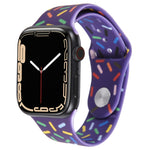 Dây đồng hồ silicon giọt mưa cầu vồng, cho Apple Watch 5 44mm, cho Apple Watch 5 40mm, cho Apple Watch 4 44mm, cho Apple Watch 4 40mm