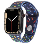 Dây đồng hồ silicon giọt mưa cầu vồng, cho Apple Watch 5 44mm, cho Apple Watch 5 40mm, cho Apple Watch 4 44mm, cho Apple Watch 4 40mm