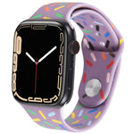 Dây đồng hồ silicon giọt mưa cầu vồng, cho Apple Watch 3 38mm, cho Apple Watch 3 42mm, cho Apple Watch 2 42mm, cho Apple Watch 2 38mm