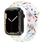 Dây đồng hồ silicon giọt mưa cầu vồng, cho Apple Watch 3 38mm, cho Apple Watch 3 42mm, cho Apple Watch 2 42mm, cho Apple Watch 2 38mm
