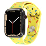 Dây đồng hồ silicon giọt mưa cầu vồng, cho Apple Watch 3 38mm, cho Apple Watch 3 42mm, cho Apple Watch 2 42mm, cho Apple Watch 2 38mm