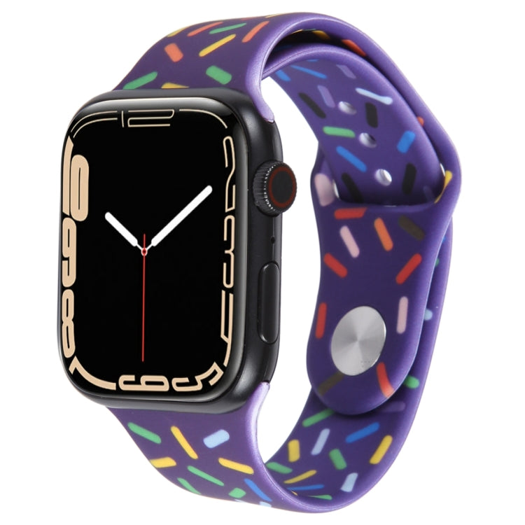 Dây đồng hồ silicon giọt mưa cầu vồng, cho Apple Watch 3 38mm, cho Apple Watch 3 42mm, cho Apple Watch 2 42mm, cho Apple Watch 2 38mm