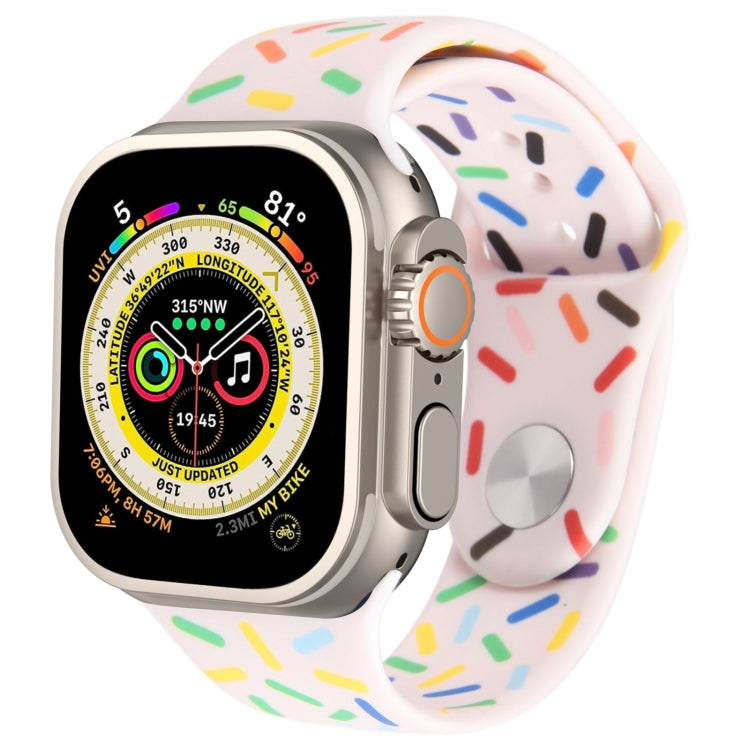 Dây đồng hồ silicone giọt mưa cầu vồng, dành cho Apple Watch SE 2023 44mm, Apple Watch Ultra 49mm, Apple Watch SE 2023 40mm, Apple Watch 8 41mm