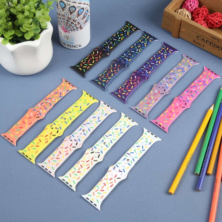 Dây đồng hồ silicone giọt mưa cầu vồng, dành cho Apple Watch SE 2023 44mm, Apple Watch Ultra 49mm, Apple Watch SE 2023 40mm, Apple Watch 8 41mm