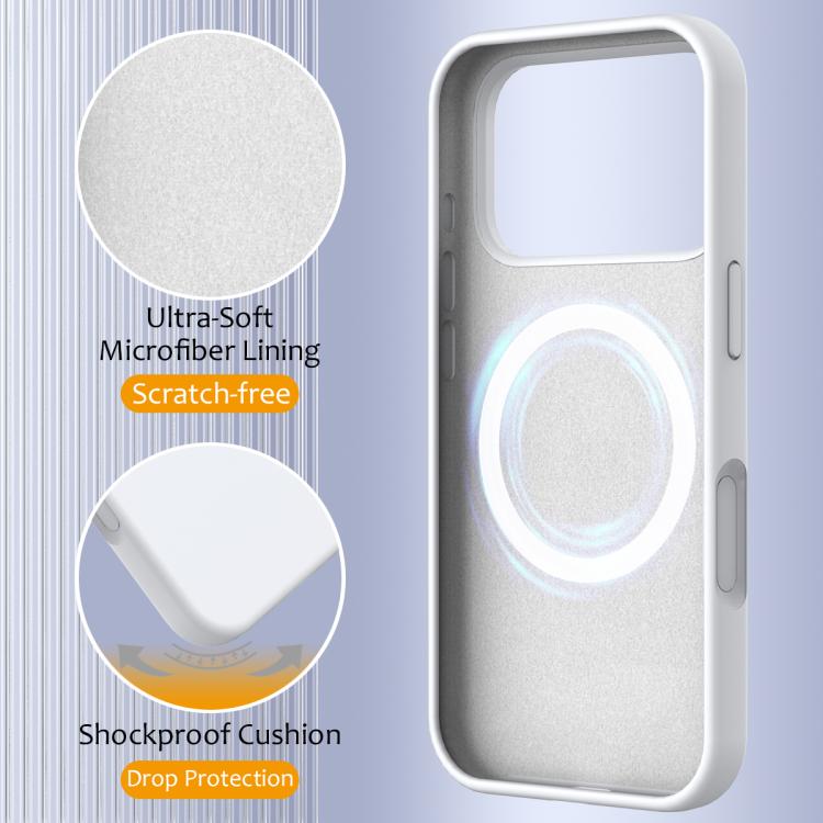 Bao da điện thoại silicone chống sốc Magsafe, dành cho iPhone 17e / 16e, dành cho iPhone 17 Pro Max, dành cho iPhone 17 Pro, dành cho iPhone 17, dành cho iPhone Air