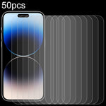 50 miếng phim kính cường lực nhôm cao cấp 0.26mm 9H 2.5D, dành cho iPhone 17 Pro Max, iPhone 17 Pro / 17, iPhone Air, iPhone 16 Pro Max, iPhone 16 Pro, iPhone 16 Plus, iPhone 16, iPhone 15 Plus / 15 Pro Max, iPhone 15 / 15 Pro