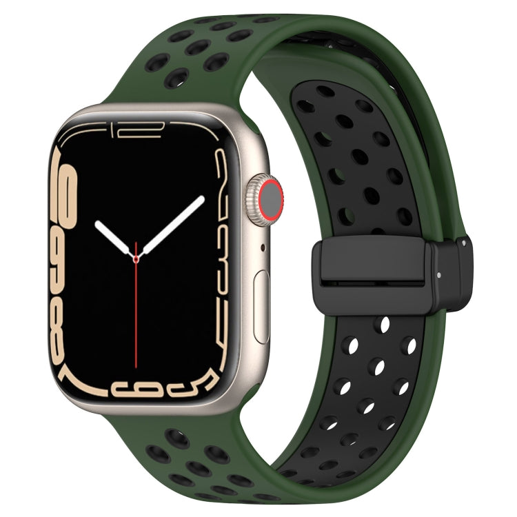 Dây đồng hồ silicone khóa nam châm, dành cho Apple Watch 6 44mm, dành cho Apple Watch 5 44mm, dành cho Apple Watch 5 40mm