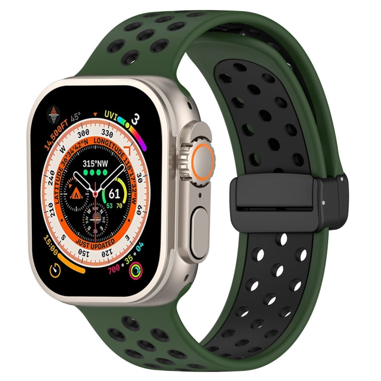 Dây đồng hồ silicone khóa nam châm, Dành cho Apple Watch Ultra 49mm, Dành cho Apple Watch SE 2023 44mm, Dành cho Apple Watch SE 2023 40mm