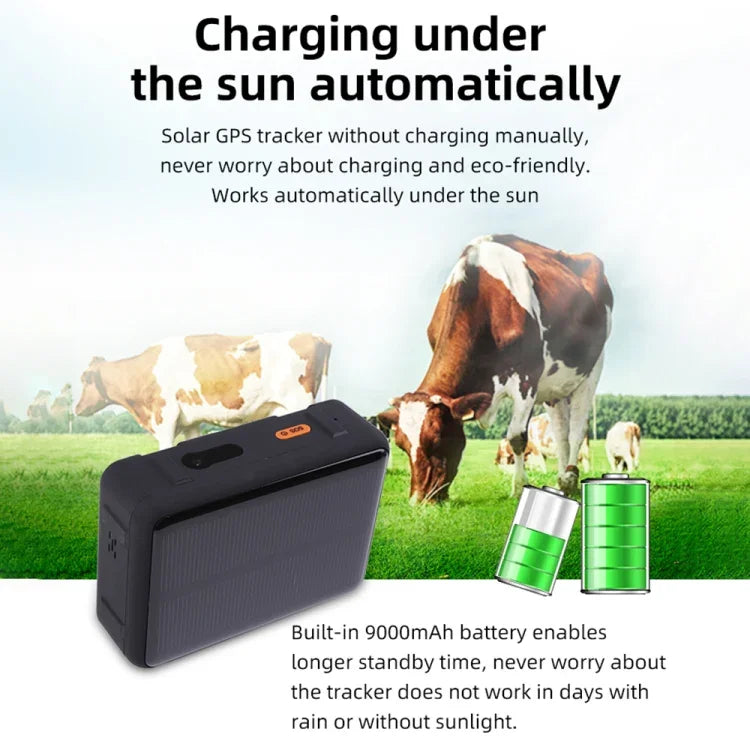 Thiết bị định vị GPS chống nước năng lượng mặt trời cho gia súc V44, Thiết bị định vị GPS V44