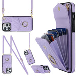 Ốp lưng điện thoại túi đựng thẻ họa tiết hình thoi có dây đeo dài, dành cho iPhone 15 Pro, dành cho iPhone 15 Plus, dành cho iPhone 15, dành cho iPhone 14 Plus, dành cho iPhone 14, dành cho iPhone 14 Pro