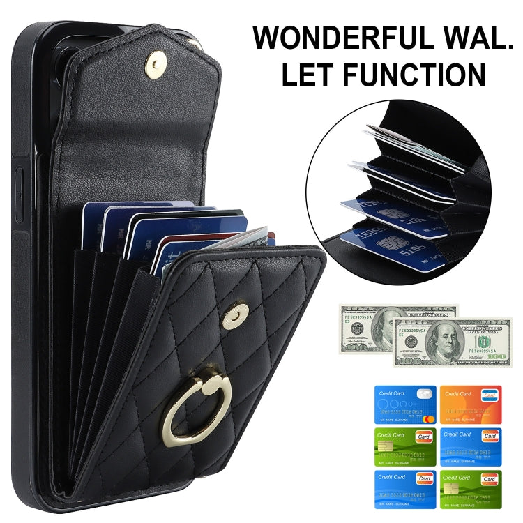 Ốp lưng điện thoại túi đựng thẻ họa tiết hình thoi có dây đeo dài, dành cho iPhone 14 Pro Max, dành cho iPhone 13 Pro Max, dành cho iPhone 13 Pro, dành cho iPhone 13, dành cho iPhone 12 / 12 Pro, dành cho iPhone 12 Pro Max