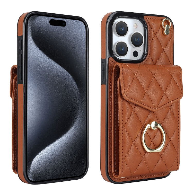Ốp lưng điện thoại túi đựng thẻ họa tiết hình thoi có dây đeo dài, dành cho iPhone 17e / 16e, dành cho iPhone 17 Pro Max, dành cho iPhone 17 Pro, dành cho iPhone 17, dành cho iPhone Air, dành cho iPhone 15 Pro Max