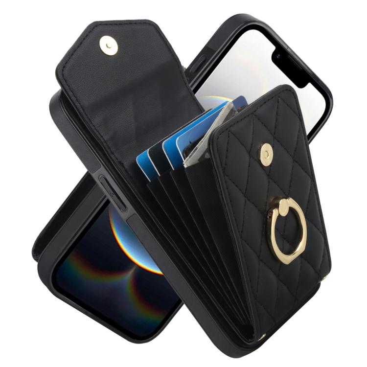 Ốp lưng điện thoại túi đựng thẻ họa tiết hình thoi có dây đeo dài, dành cho iPhone 17e / 16e, dành cho iPhone 17 Pro Max, dành cho iPhone 17 Pro, dành cho iPhone 17, dành cho iPhone Air, dành cho iPhone 15 Pro Max