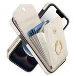 Ốp lưng điện thoại túi đựng thẻ họa tiết hình thoi có dây đeo dài, dành cho iPhone 17e / 16e, dành cho iPhone 17 Pro Max, dành cho iPhone 17 Pro, dành cho iPhone 17, dành cho iPhone Air, dành cho iPhone 15 Pro Max