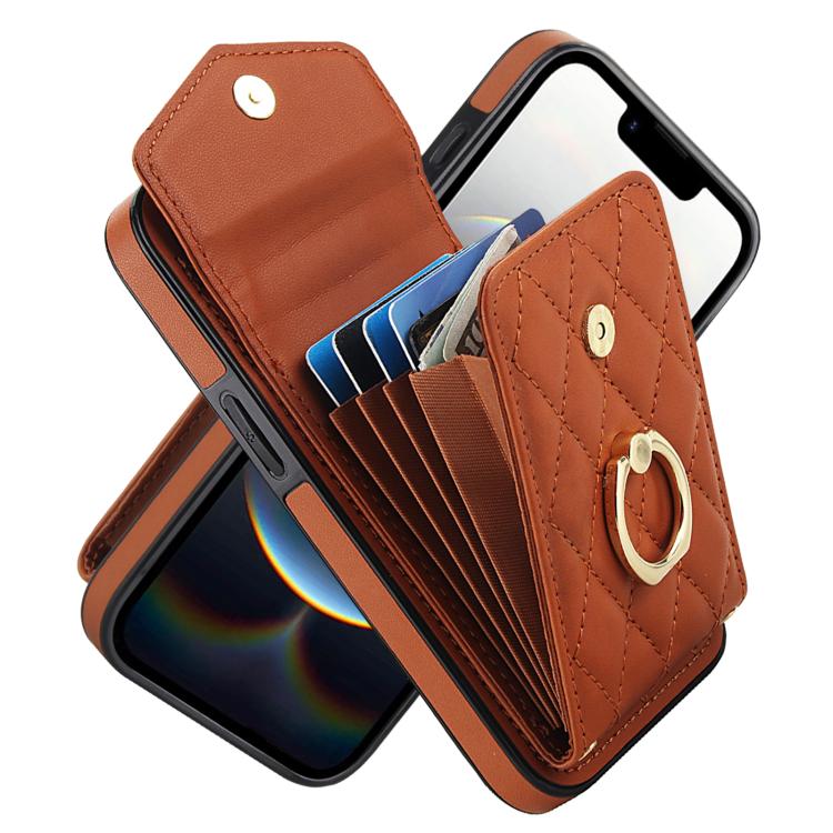 Ốp lưng điện thoại túi đựng thẻ họa tiết hình thoi có dây đeo dài, dành cho iPhone 17e / 16e, dành cho iPhone 17 Pro Max, dành cho iPhone 17 Pro, dành cho iPhone 17, dành cho iPhone Air, dành cho iPhone 15 Pro Max