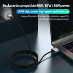 Cáp sạc từ tính 140W Type-C sang Magsafe 3, màu bạc, xanh dương